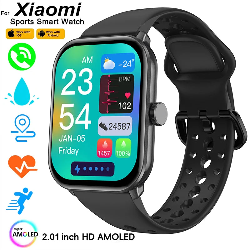 Xiaomi Sport Smart Watch 5 for Men Women Heart Rate Bluetooth Call GPS Track Waterproof