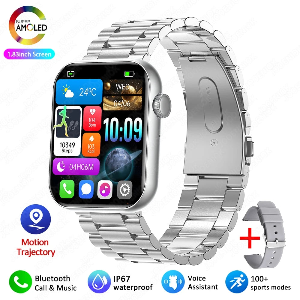 Jooeniok Men's Smartwatch 100+ Sports Mode Health Monitoring