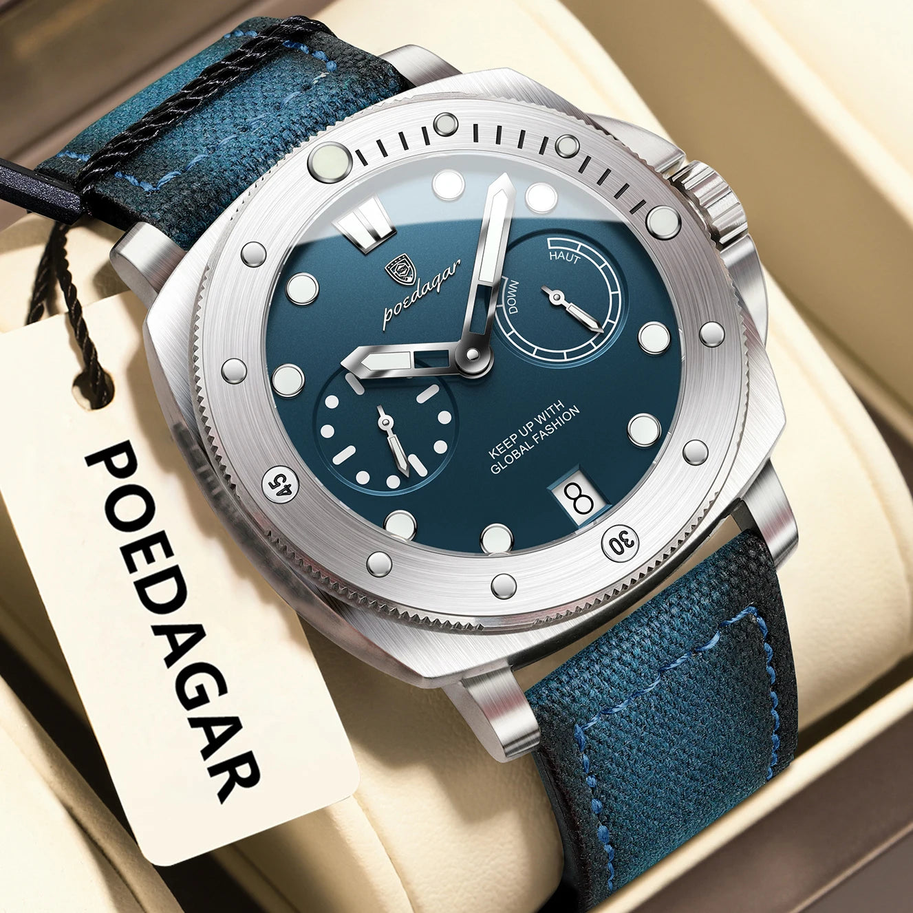 POEDAGAR High Quality Military Watch For Man Waterproof Luminous Date