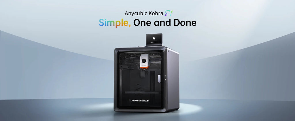 Anycubic Kobra S1 AE Version 3D Printer Core XY Stable Structure Max Speed 600mm/s High Precision Ultra-Quiet 3D Printer