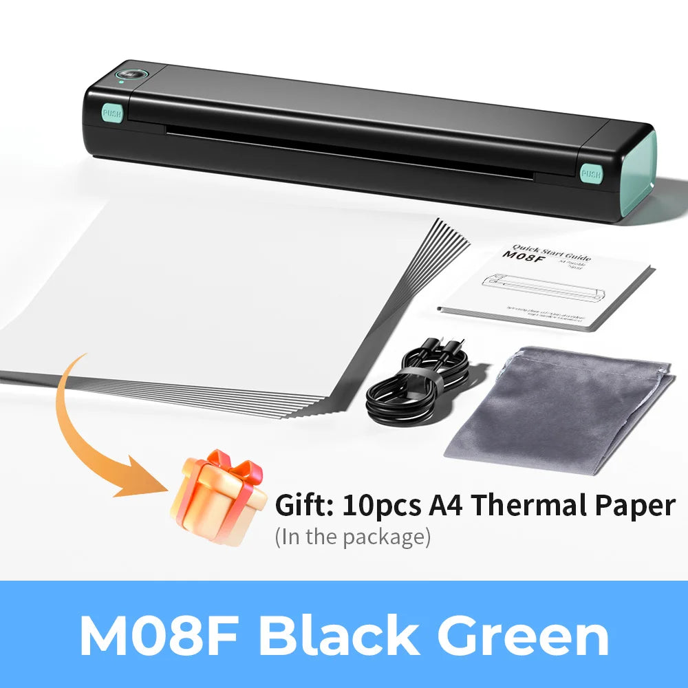 Phomemo  A4 Paper Portable Thermal  Bluetooth Mobile Printer Compatible with Android & iOS Phone & Laptop