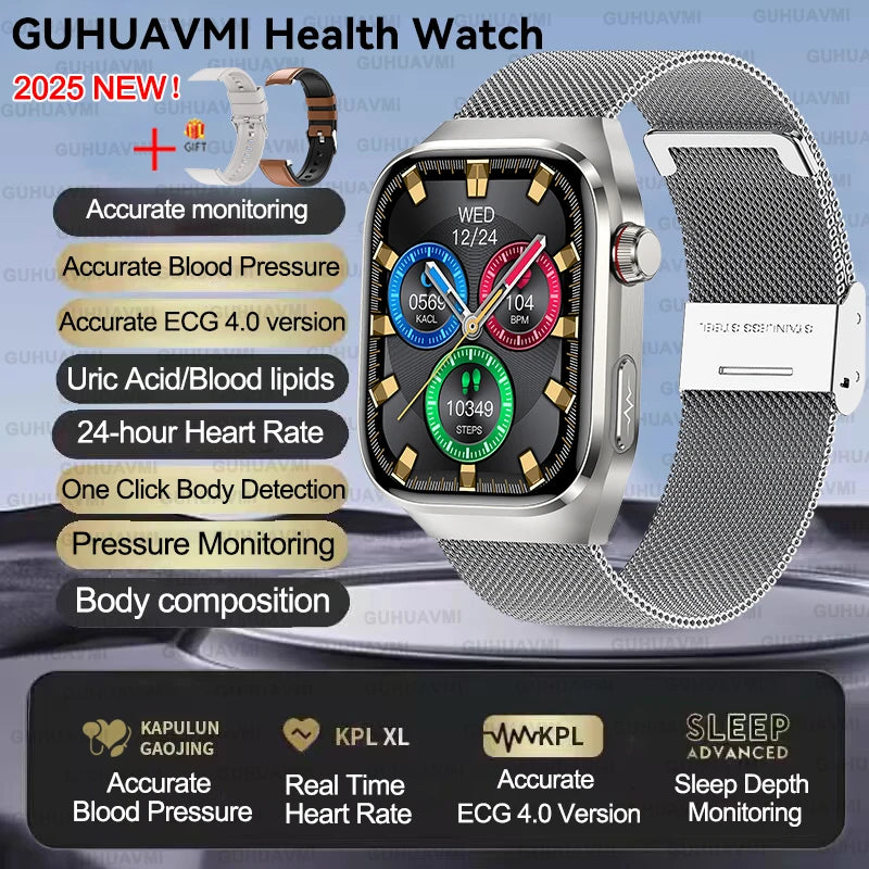 Xiaomi Five organ examination Smart Watch Men Women ECG+PPG Uric Acid Blood Fat