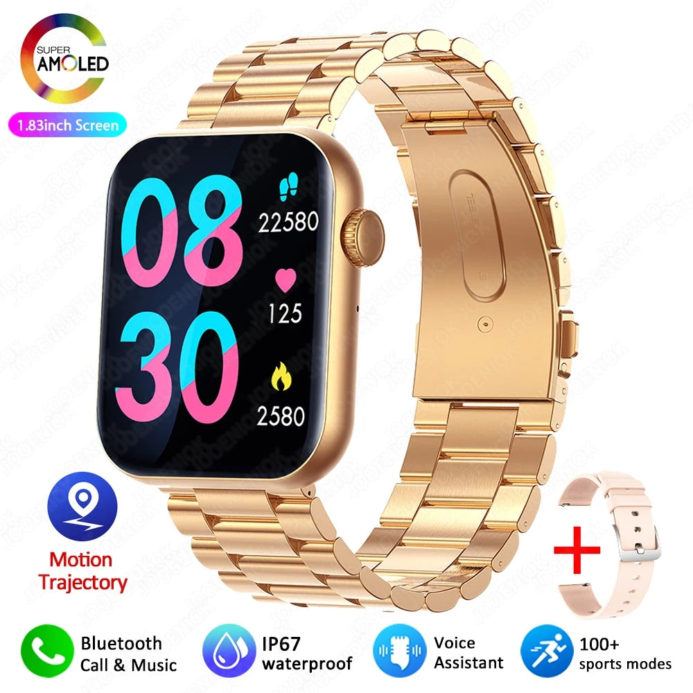 Jooeniok Men's Smartwatch 100+ Sports Mode Health Monitoring