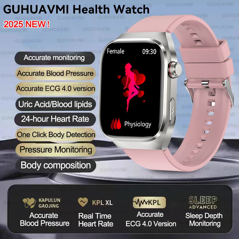 Xiaomi Five organ examination Smart Watch Men Women ECG+PPG Uric Acid Blood Fat