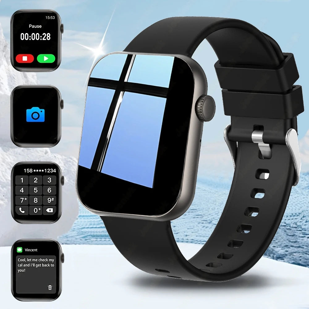 Jooeniok Men's Smartwatch 100+ Sports Mode Health Monitoring