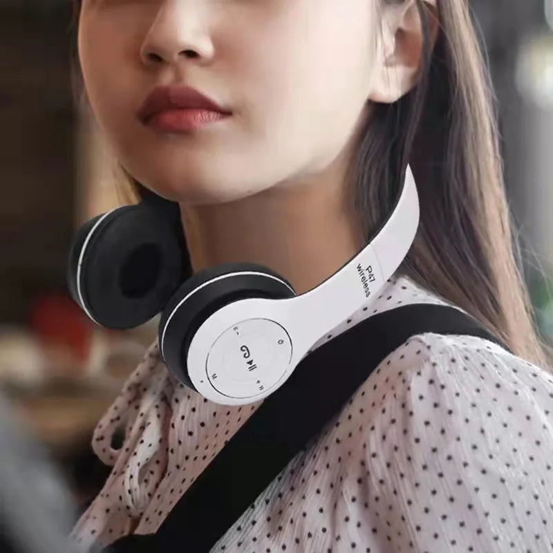 PERCIRON 5.0 Wireless Sports Game Bluetooth Headset Folding Series
