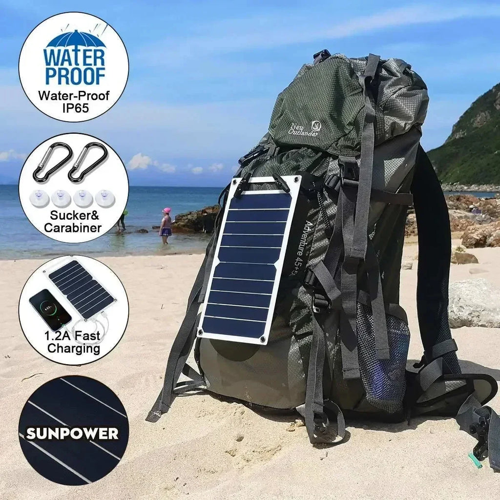 Portable 35W 5V Solar Panel Plate Charger With USB Safe Stabilize