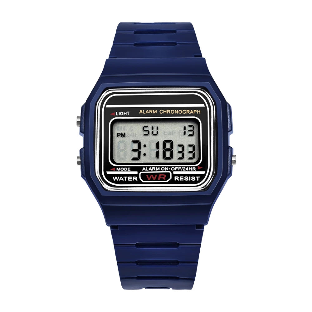 Women Men Digital Electronic LED Watch Multifunctional Outdoor