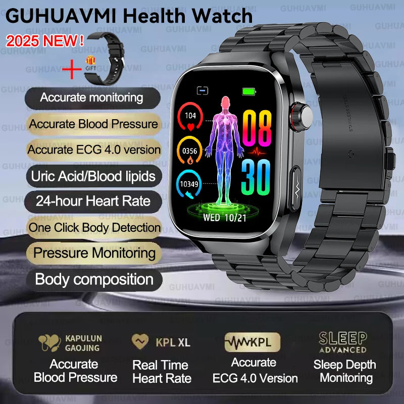 Xiaomi Five organ examination Smart Watch Men Women ECG+PPG Uric Acid Blood Fat