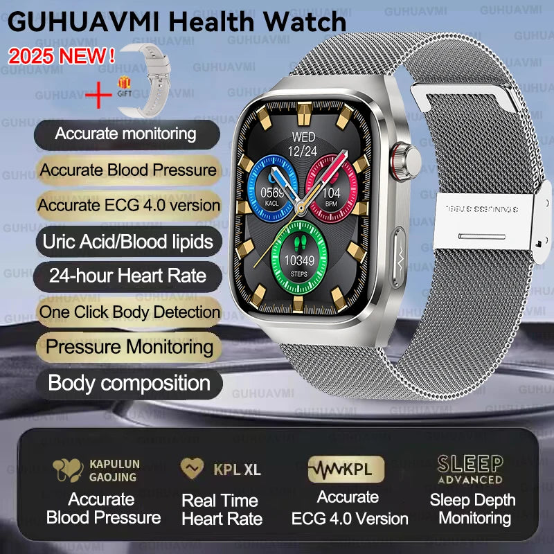 Xiaomi Five organ examination Smart Watch Men Women ECG+PPG Uric Acid Blood Fat