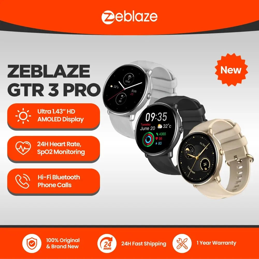 Zeblaze GTR 3 Pro Voice Calling Fitness Tracking Smartwatch